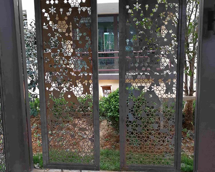 永光不锈钢案例屏风隔断