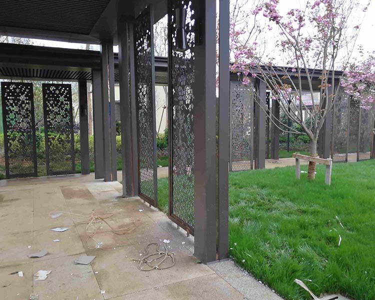 永光不锈钢案例屏风隔断